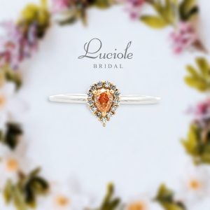 Luciole Bridal Conpeito  L-148  オレンジ系ダイヤリング