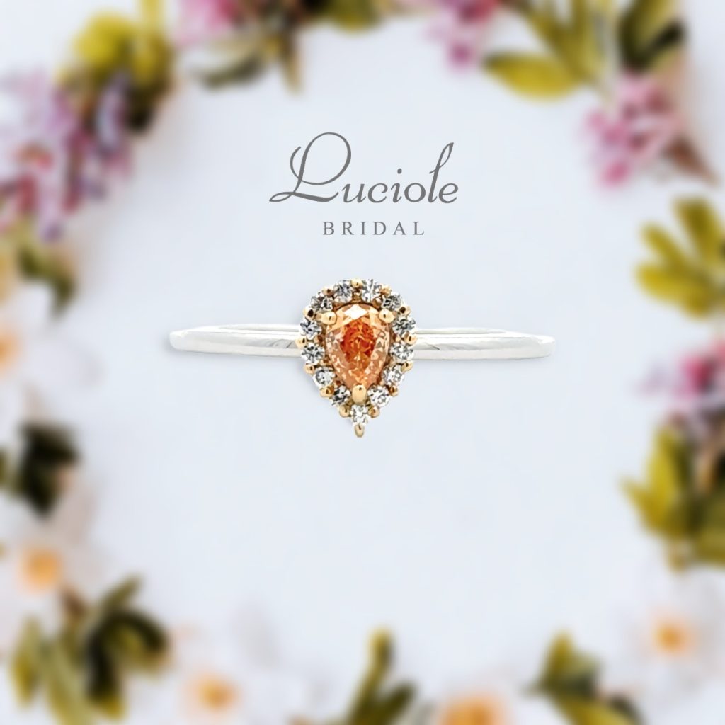 Luciole Bridal Conpeito  L-148  オレンジ系ダイヤリング