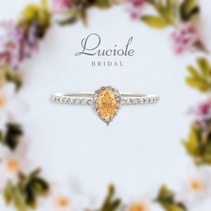 Luciole Bridal Conpeito  L-201　イエローダイヤリング