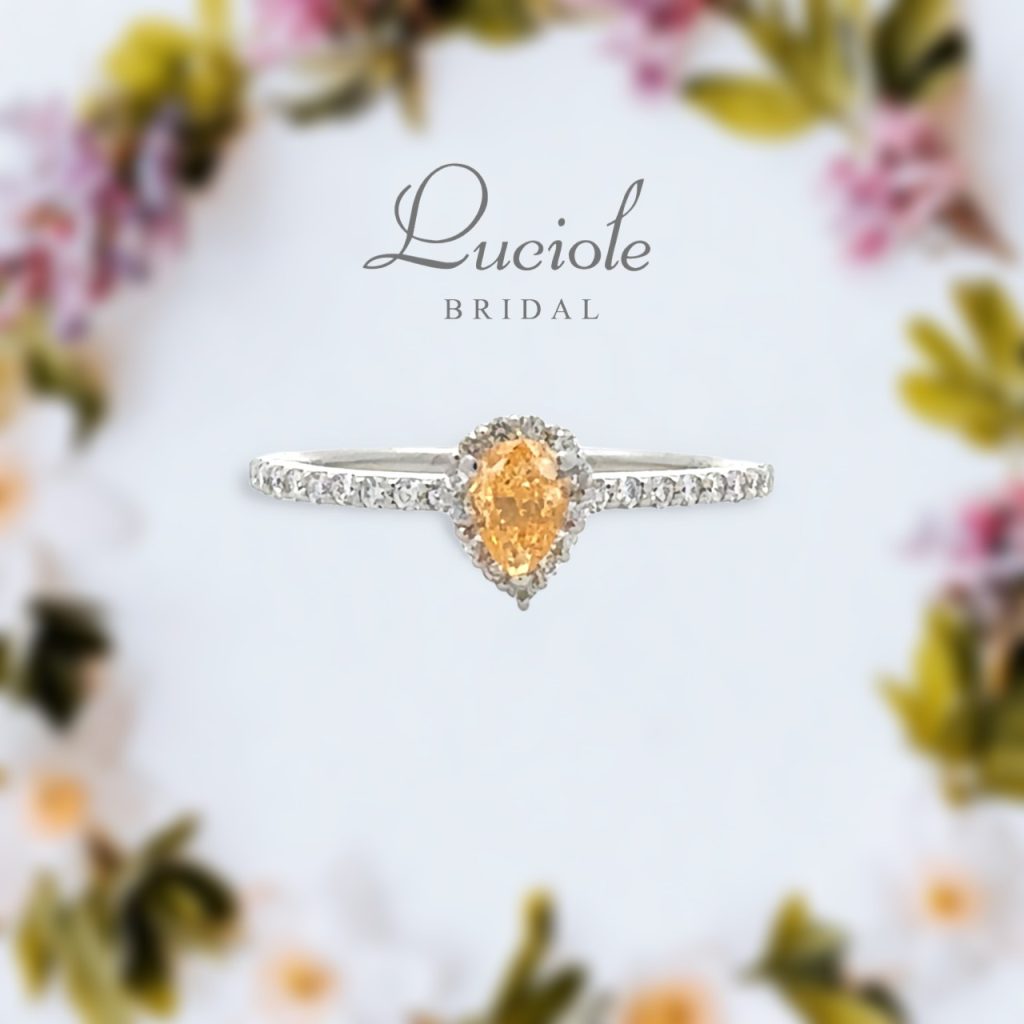 Luciole Bridal Conpeito  L-201　イエローダイヤリング
