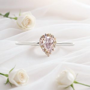 L-364　愛と夢を宿す可憐な輝き。あなただけのファンシーライトパープリッシュピンクダイヤモンドリング