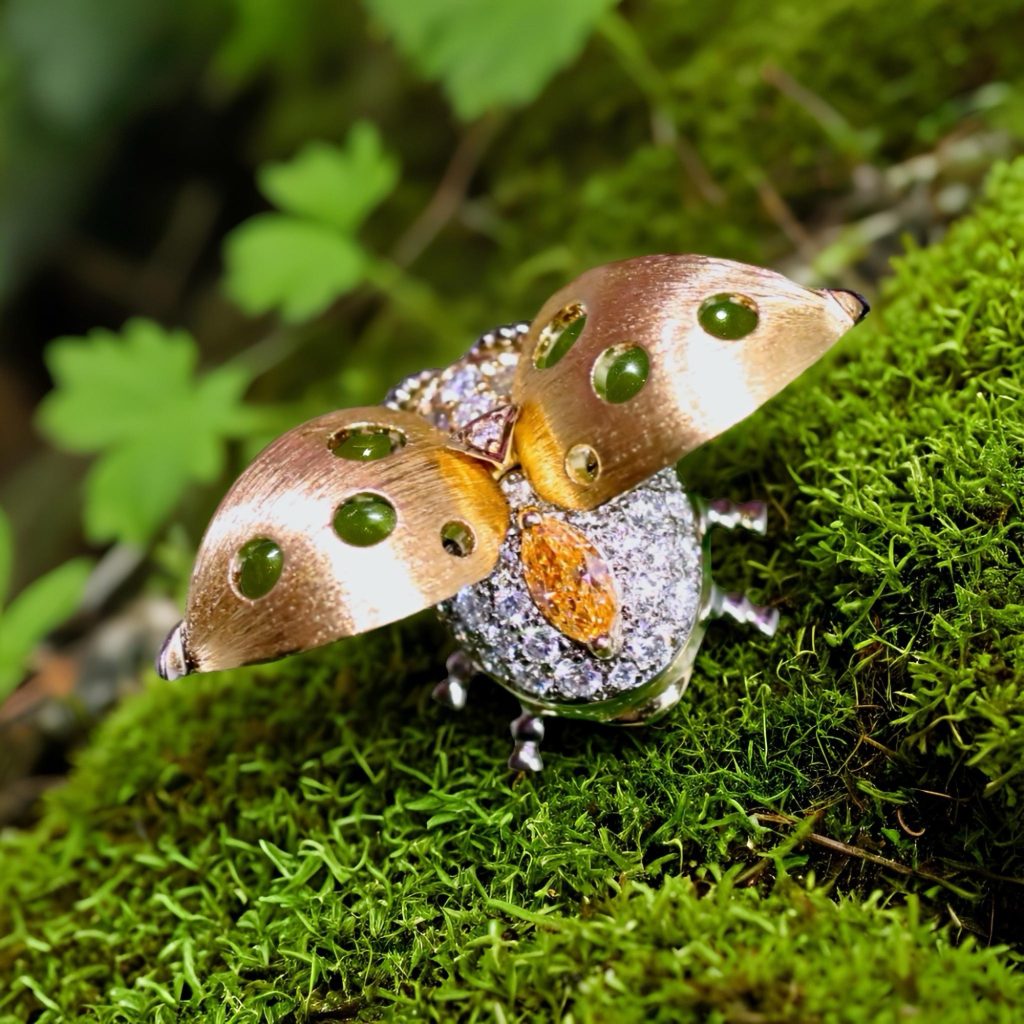 自然の息吹を宿す輝き変幻自在の美  心ときめく 奇跡のてんとう虫ジュエリー